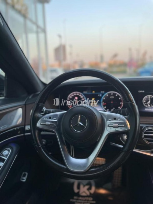 مرسيدس S 560 2019 أسود أوتوماتيك مستعملة للبيع في مدينة الشيخ زايد - 10