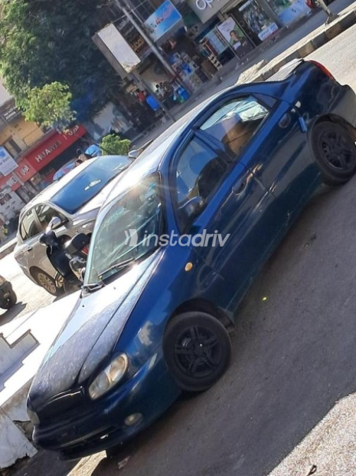 Daewoo Lanos 2002 Dark Blue Manual Used for Sale in Hadayek October - 1