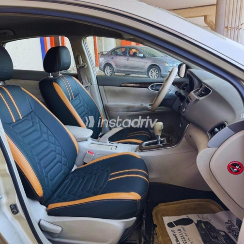Nissan Sentra 2017 Gold Automatic Used for Sale in Helwan - 8