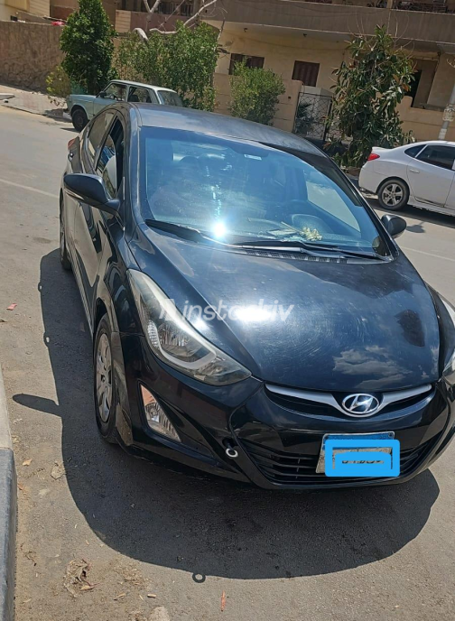 Hyundai Elantra 2016 Black Automatic Used for Sale in Greater Cairo ( Cairo + Giza) - 1