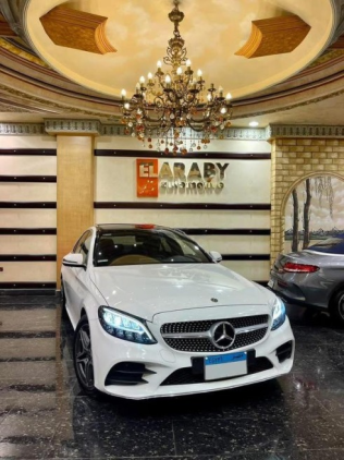 مرسيدس C 180 2019 أبيض أوتوماتيك مستعملة للبيع في الإسكندرية