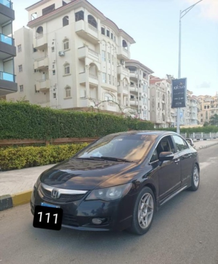 Honda Civic 2007 Black Automatic Used for Sale in Port Said