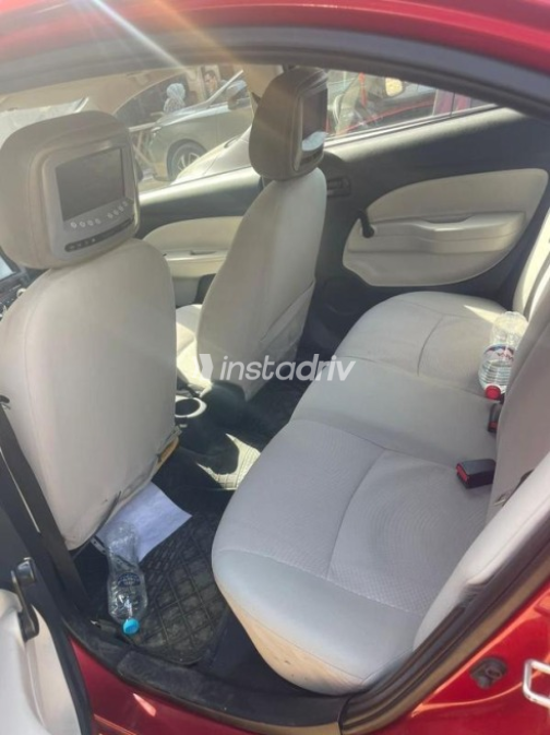 Mitsubishi Attrage 2014 Red Automatic Used for Sale in Cairo - 1
