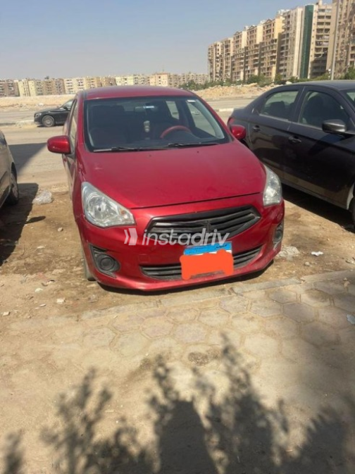 Mitsubishi Attrage 2014 Red Automatic Used for Sale in Cairo - 2