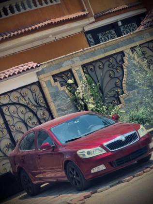 Skoda Octavia A5 2009 Dark Red Automatic Used for Sale in Sadat City