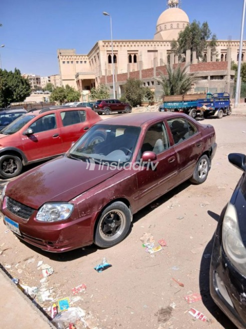Hyundai Verna 2008 Red Manual Used for Sale in Cairo - 2
