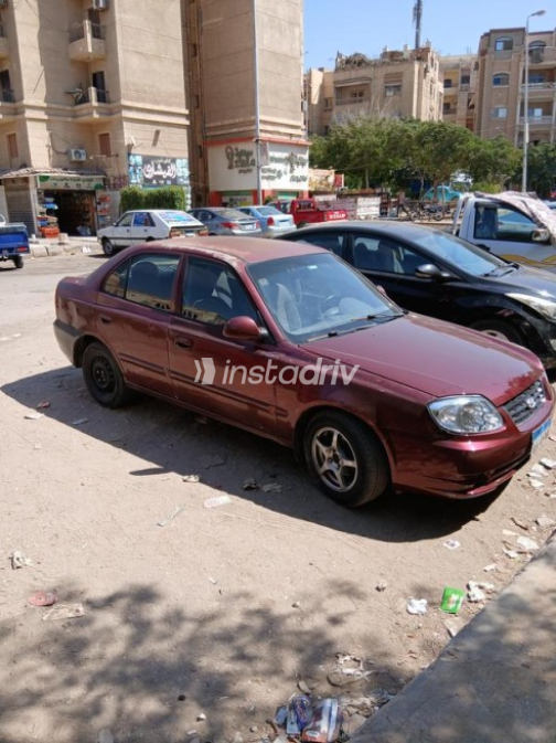 Hyundai Verna 2008 Red Manual Used for Sale in Cairo - 3