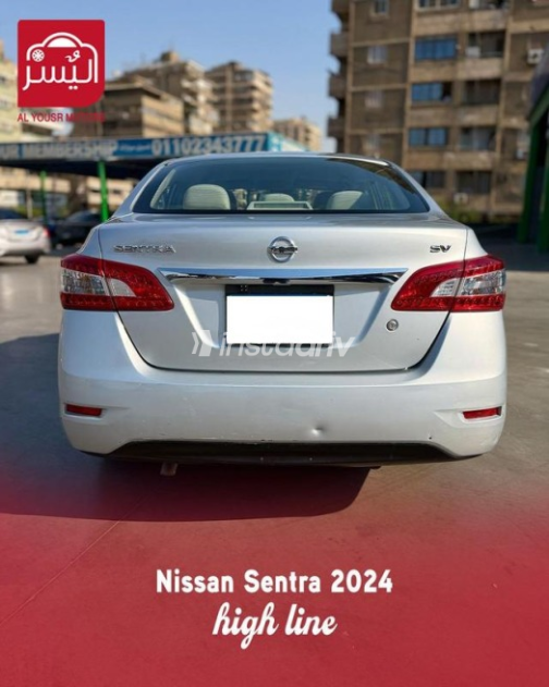 نيسان سنترا 2024 فضي أوتوماتيك مستعملة للبيع في مدينة نصر - 10