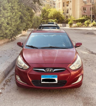 هيونداي اكسنت RB 2018 أحمر أوتوماتيك مستعملة للبيع في 6 أكتوبر