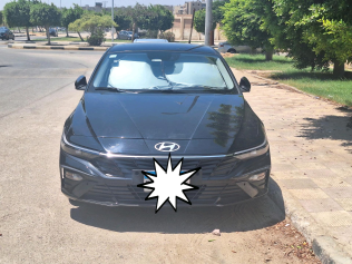 Hyundai Elantra CN7 2024 Black Automatic Used for Sale in Greater Cairo ( Cairo + Giza)