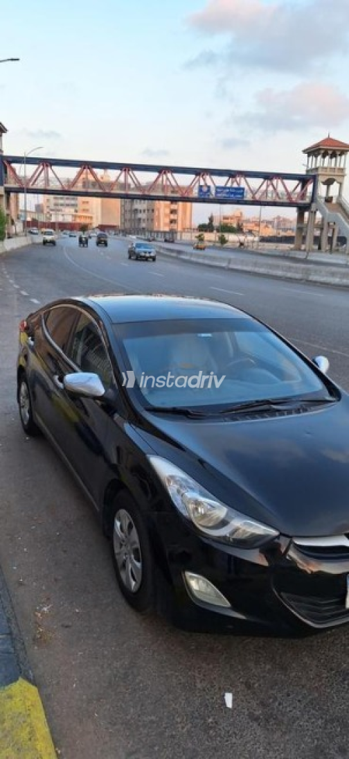 هيونداي إلنترا ام دى 2012 أسود أوتوماتيك مستعملة للبيع في الإسكندرية - 9