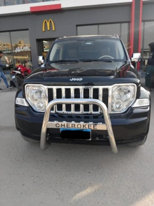 Jeep Cherokee 2008 Black Automatic Used for Sale in Cairo