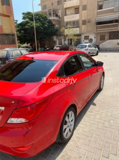 Hyundai Accent RB 2021 Red Automatic Used for Sale in Suez  - 3