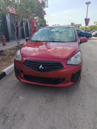 Mitsubishi Attrage 2015 Red Automatic Used for Sale in Giza