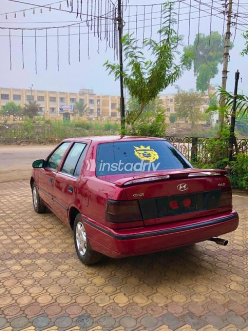 Hyundai Excel 1998 Burgundy Automatic Used for Sale in Greater Cairo ( Cairo + Giza) - 4
