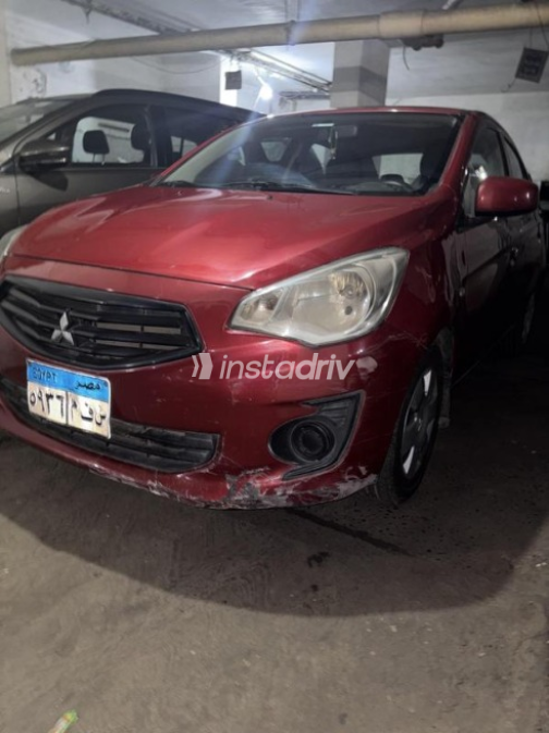 Mitsubishi Attrage 2014 Red Automatic Used for Sale in Alexandria - 3