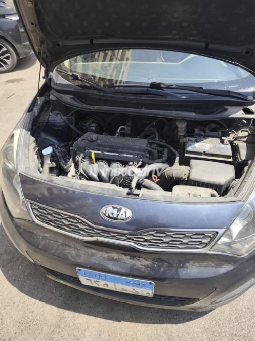 Kia Rio 2014 Dark Blue Automatic Used for Sale in Nasr city - 2