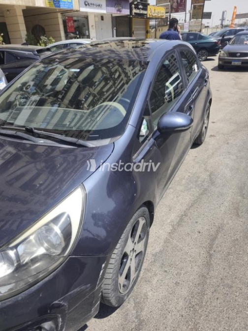 Kia Rio 2014 Dark Blue Automatic Used for Sale in Nasr city - 5