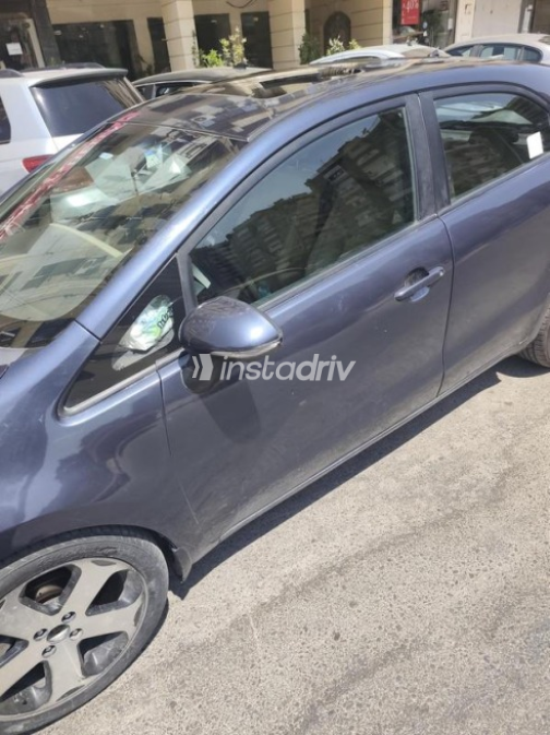 Kia Rio 2014 Dark Blue Automatic Used for Sale in Nasr city - 6