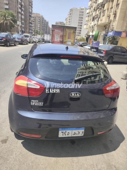 Kia Rio 2014 Dark Blue Automatic Used for Sale in Nasr city - 7