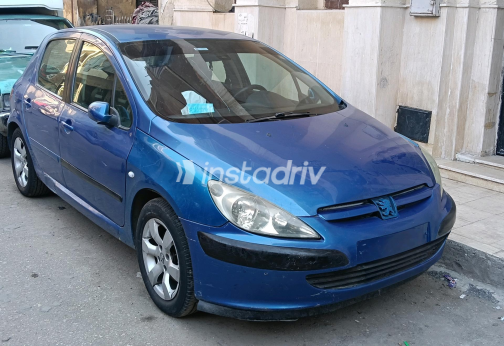 Peugeot 307 2002 Blue Manual Used for Sale in Greater Cairo ( Cairo + Giza) - 2