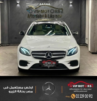 Mercedes E 200 2017 White Automatic Used for Sale in Cairo