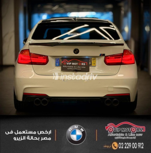بي ام دبليو 320 2018 أبيض أوتوماتيك مستعملة للبيع في القاهرة - 3