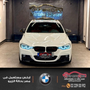 بي ام دبليو 320 2018 أبيض أوتوماتيك مستعملة للبيع في القاهرة