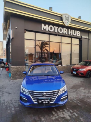 MG 5 2022 Dark Blue Automatic Used for Sale in Nasr city