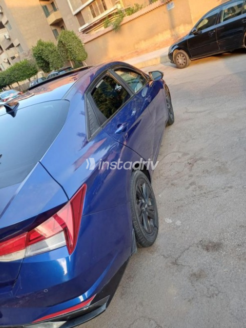 Hyundai Elantra CN7 2022 Blue Automatic Used for Sale in Cairo - 3