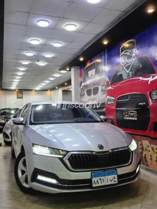 Skoda Octavia 2021 Silver Automatic Used for Sale in El Mahalla - 1