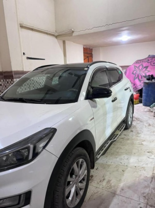 هيونداي توسان 2019 أبيض أوتوماتيك مستعملة للبيع في المنصورة
