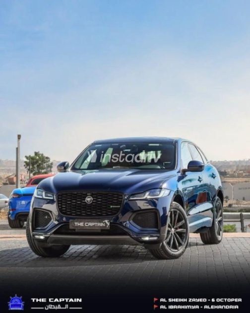 Jaguar F-Pace 2021 Dark Blue Automatic Used for Sale in Sheikh Zayed City - 1