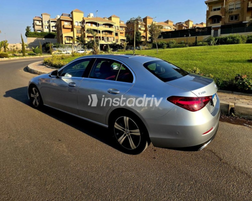 Mercedes C 200 2022 Silver Automatic Used for Sale in Sheikh Zayed City - 8