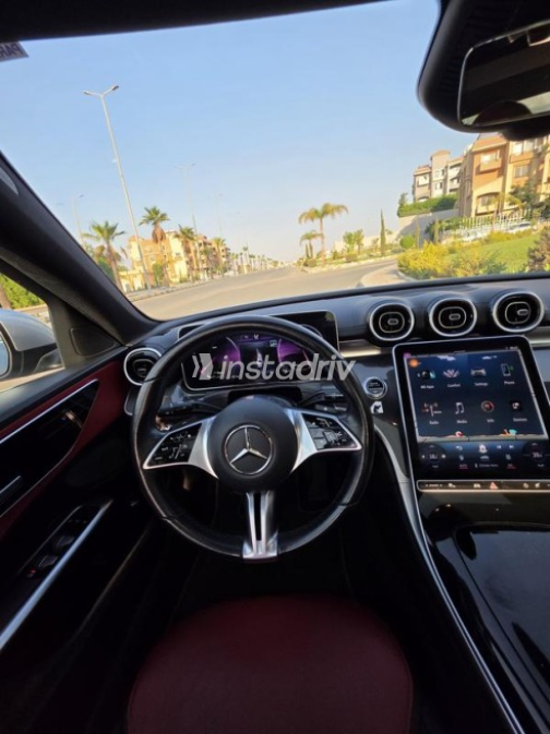 Mercedes C 200 2022 Silver Automatic Used for Sale in Sheikh Zayed City - 10