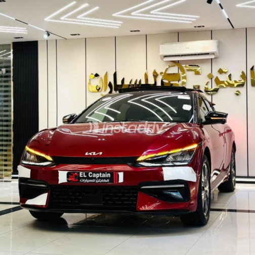 Kia EV6 2024 Red Automatic Used for Sale in Sheikh Zayed City - 3