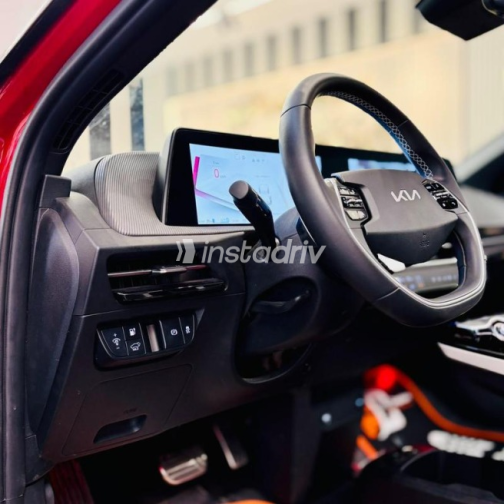 Kia EV6 2024 Red Automatic Used for Sale in Sheikh Zayed City - 6