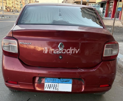 Renault Logan 2015 Dark Red Automatic Used for Sale in Suez  - 4