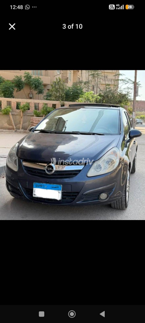 Opel Corsa 2011 Blue Automatic Used for Sale in Greater Cairo ( Cairo + Giza) - 7