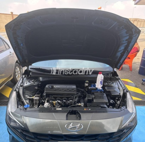 Hyundai Elantra CN7 2021 White Automatic Used for Sale in Cairo - 3