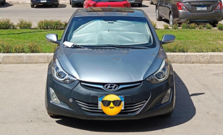Hyundai Elantra MD 2015 Dark Gray Automatic Used for Sale in Nasr city