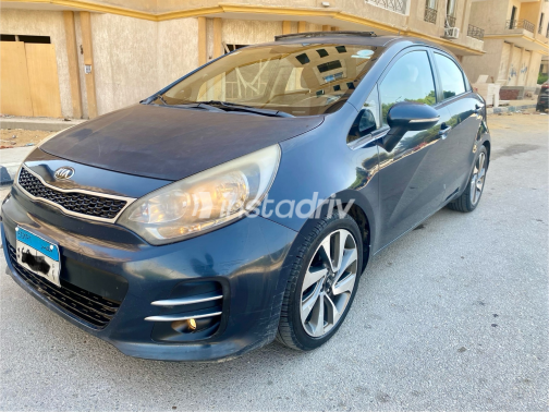 Kia Rio 2015 White Automatic Used for Sale in Greater Cairo ( Cairo + Giza) - 3