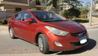 Hyundai Elantra 2013 Dark Red Automatic Used for Sale in Alexandria