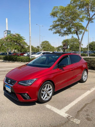 Seat Ibiza 2018 Dark Red Automatic Used for Sale in Cairo