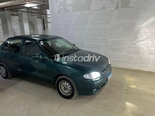 Hyundai Accent 2002 Dark Green Manual Used for Sale in Shobra - 2