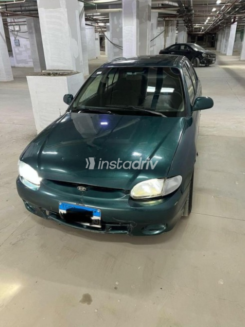 Hyundai Accent 2002 Dark Green Manual Used for Sale in Shobra - 4