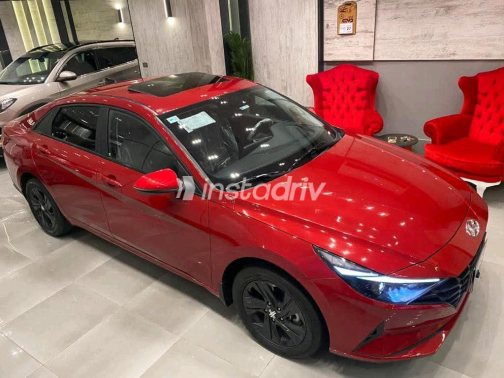 Hyundai Elantra CN7 2021 Red Automatic Used for Sale in Greater Cairo ( Cairo + Giza) - 3