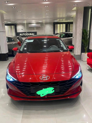 Hyundai Elantra CN7 2021 Red Automatic Used for Sale in Greater Cairo ( Cairo + Giza)