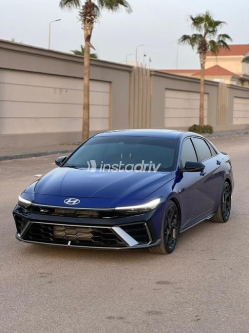 Hyundai Elantra CN7 2024 Blue Automatic Used for Sale in El Senbellawein - 3