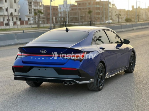 Hyundai Elantra CN7 2024 Blue Automatic Used for Sale in El Senbellawein - 10